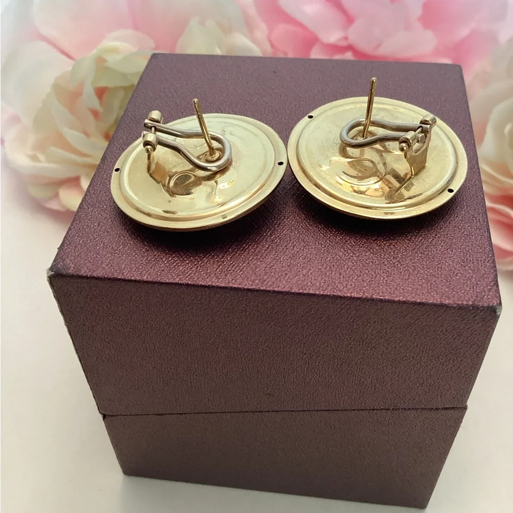 14k ROMAN STYLE EARRINGS - Picture 6 of 8